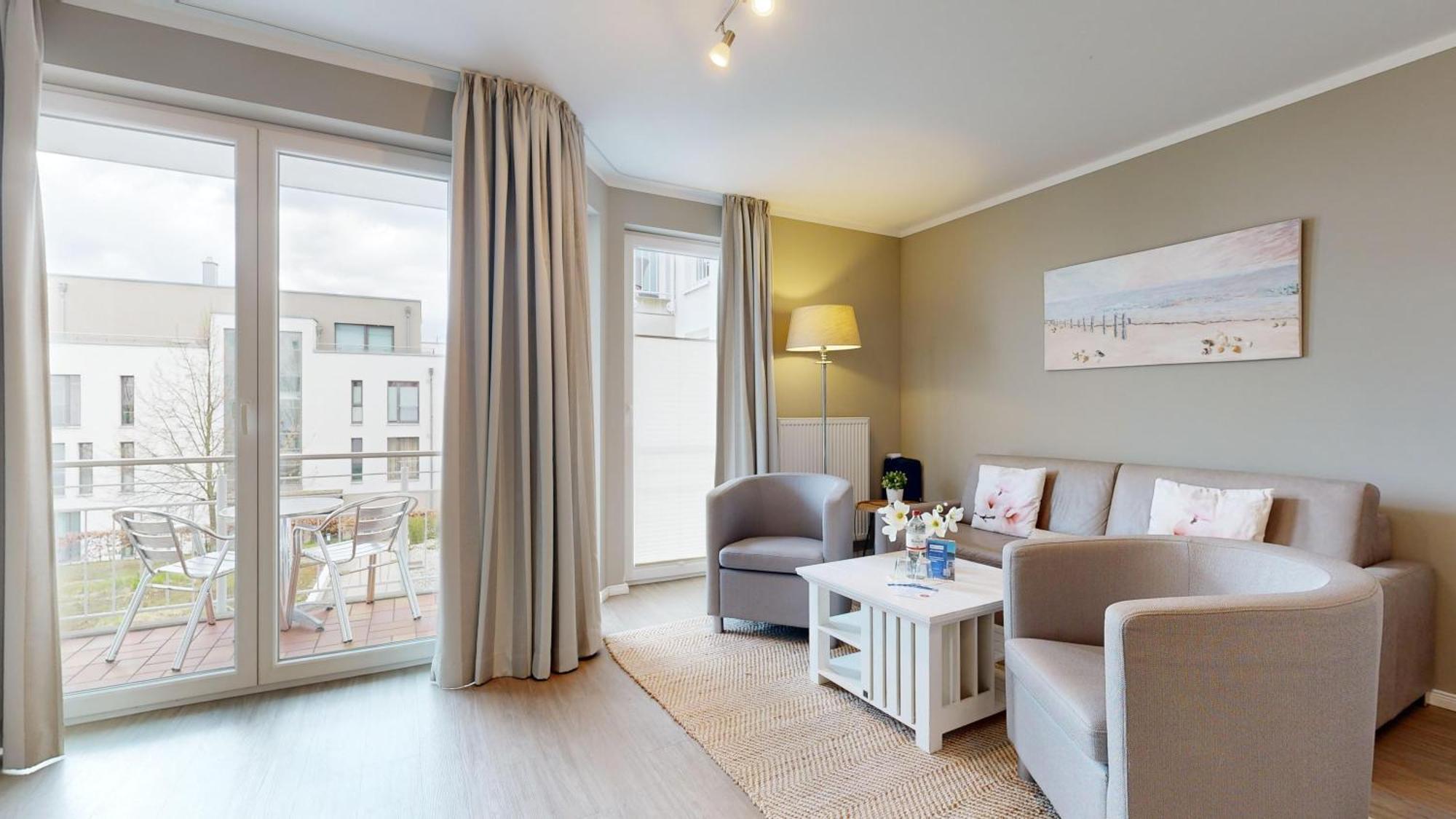 Strandnahe Mit Balkon, Residenz Bel Vital 16 Apartment *